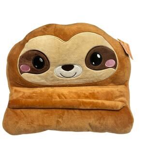 Toymazing Sloth Plush Tablet Holder Pillow Stand Kids iPad Phone Stand